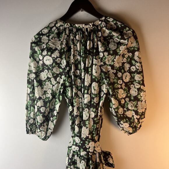 Tuckernut Bouvardia Branch Lyles Dress Size S Maxi Floral - Picture 7 of 10